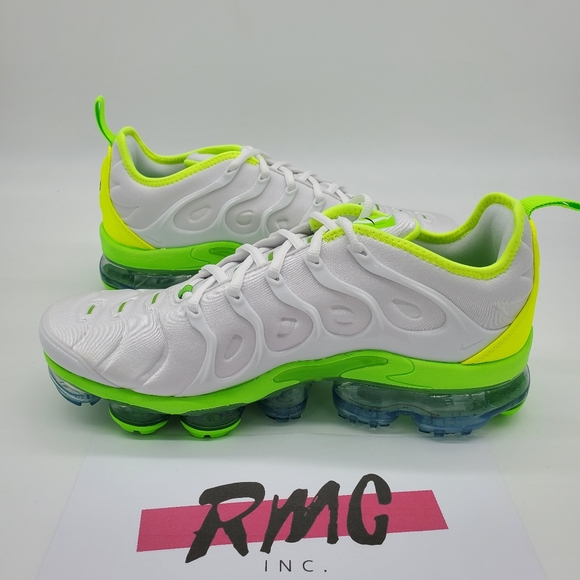 Nike Air VaporMax Plus Tennis Ball White Electric - Picture 7 of 9